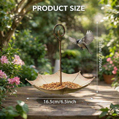 🐦🐦Last Day 50% OFF🐦Mini Umbrella Bird Feeder — Whimsical Garden Charm