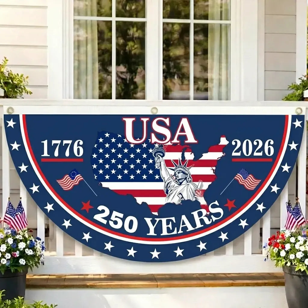USA 250th Anniversary Banner — A Patriotic Statement for Your Home