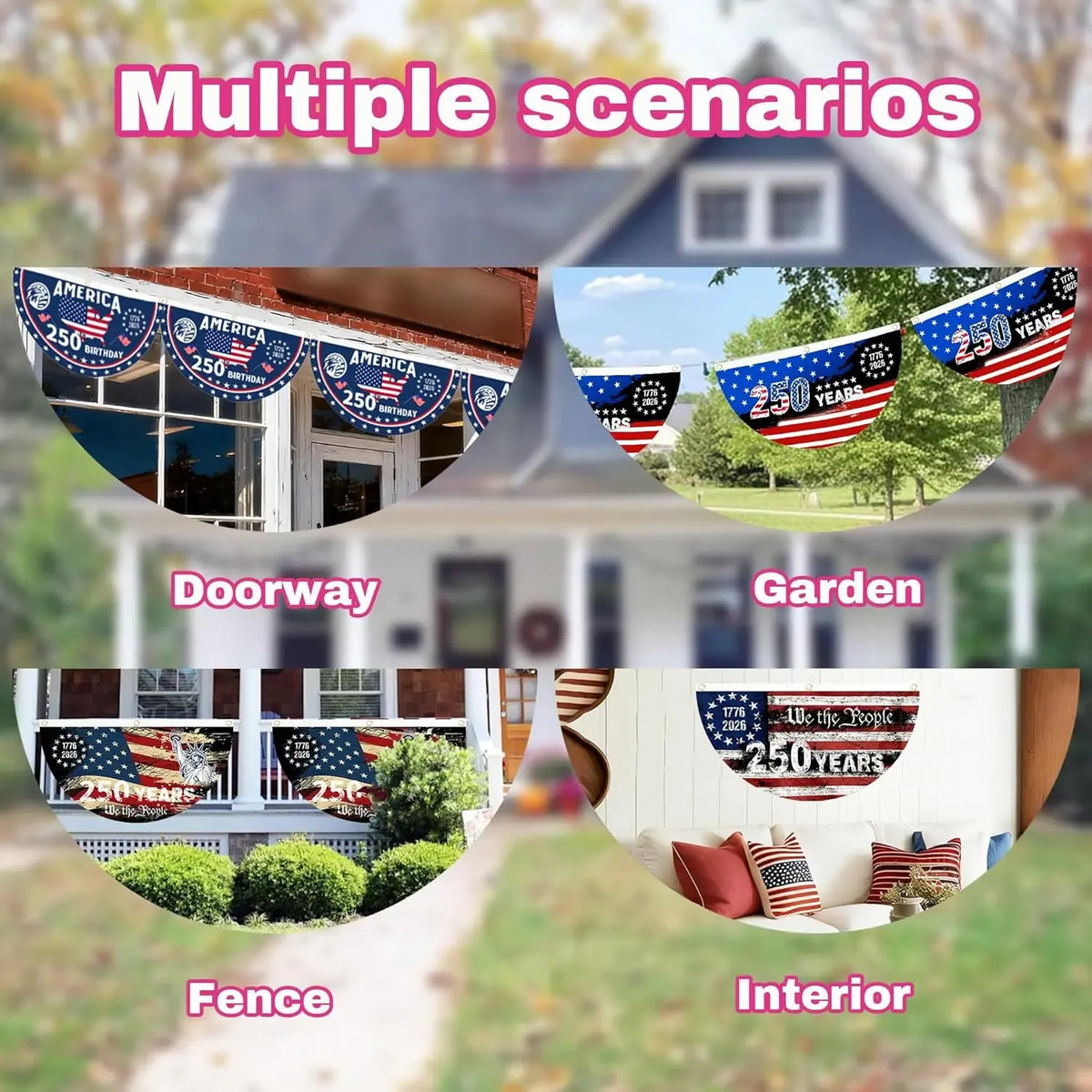 USA 250th Anniversary Banner — A Patriotic Statement for Your Home