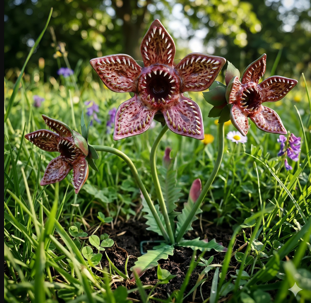 🌿Monster Bloom Garden Stake