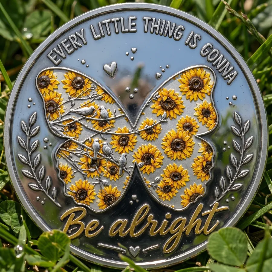 🔥Hot Sale 49% OFF🌟Be Alright Sunflower Coin