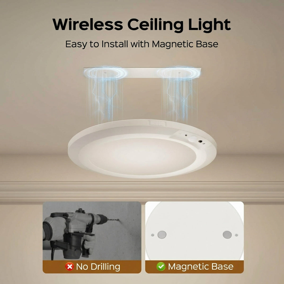 🔥Last Day 50% OFF Rechargeable Motion Sensor Ceiling Light with Remote