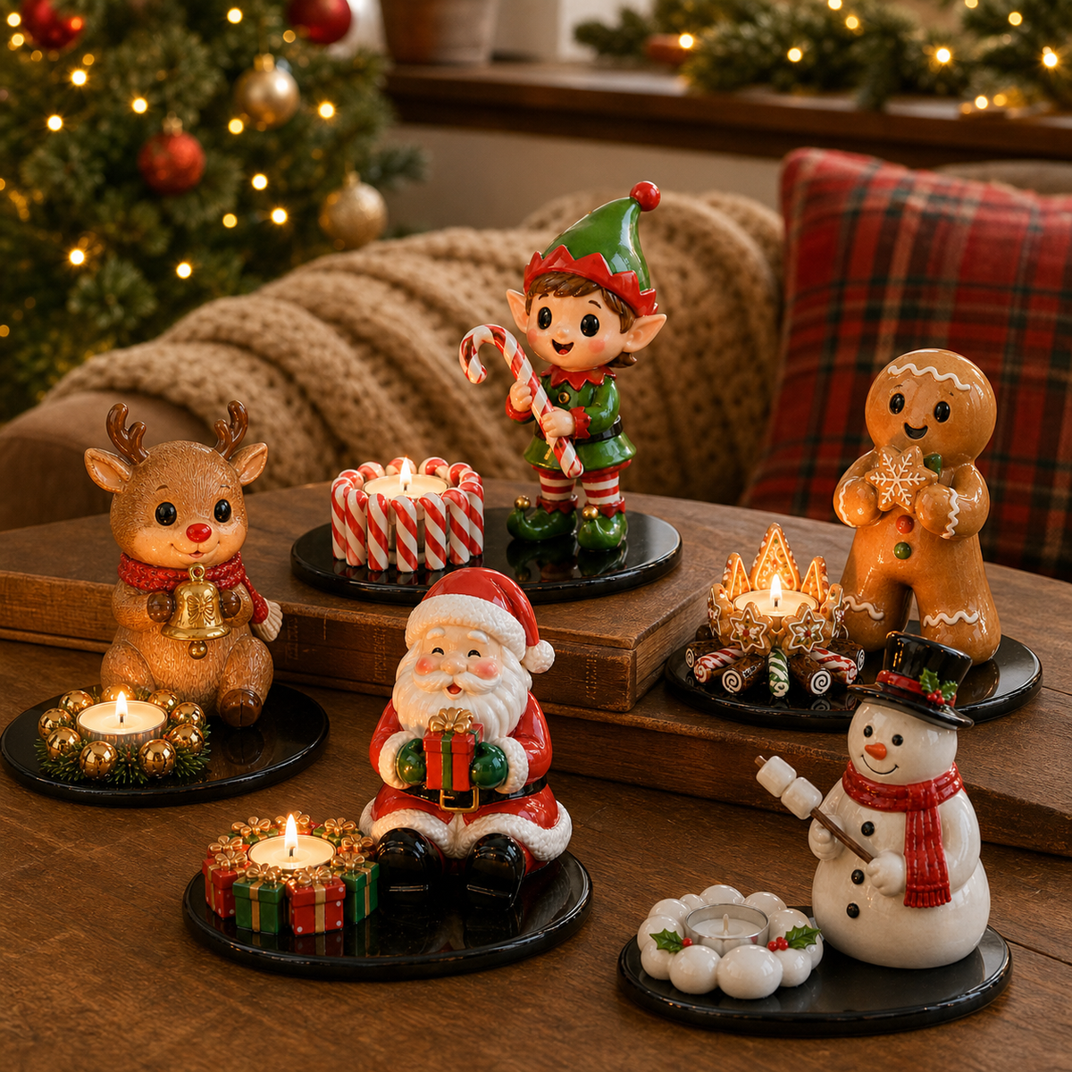 🎅 2026 Christmas Gift 50% Off--🔥Last 100pcs🎄Charming Ceramics Tealight Holder Collection For Christmas Moments