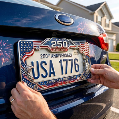 🗽LAST DAY 49% OFF-🇺🇸250th Anniversary Commemorative License Plate Frame