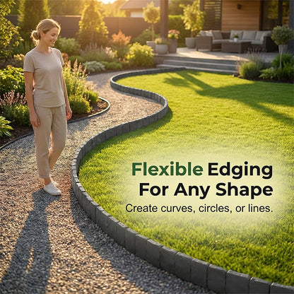 🌼🍀Best Seller in summer 49% Off🔥Easy Install Cobblestone Garden Border - 5M Edging Kit