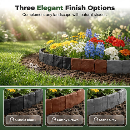 🌼🍀Best Seller in summer 49% Off🔥Easy Install Cobblestone Garden Border - 5M Edging Kit