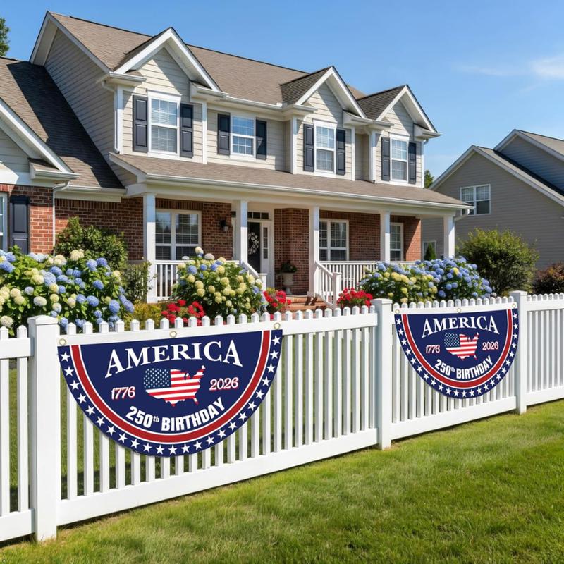 USA 250th Birthday Bunting Flag - Made in America