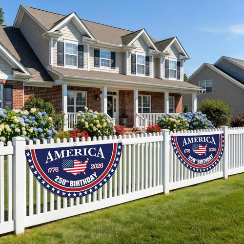 USA 250th Birthday Bunting Flag - Made in America